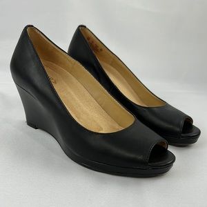 Naturalizer Sienna Open Toe Wedge Heels
